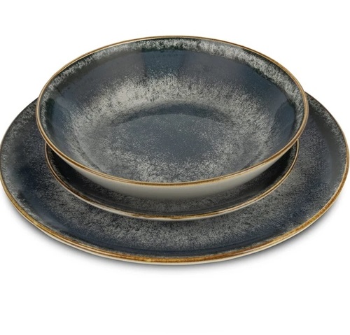 סט כלי אוכל 18 חלקים פורצלן BH10302 Berlinger haus Grey