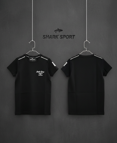טי-שירט קיץ Shark Sport לילדים בצבע שחור