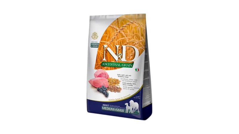 ND אנסס כלב כבש ואוכמניות -  12 קילו