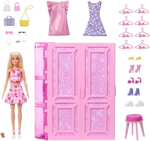 ברבי - ארון + אביזרים Barbie HXD58 Toy Multicolour HXD58