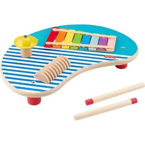 פישר פרייס שולחן וכלי נגינה עץ גדול HXT91 FISHER PRICE