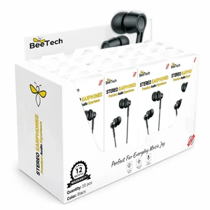 אוזניות סיליקון חיבור AUX דגם BeeTech X04