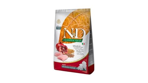 ND אנסס כלב עוף ורימון פאפי -  12 קילו