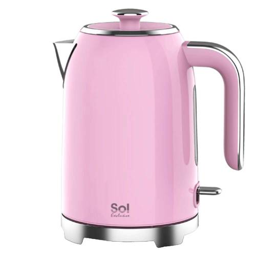 קומקום חשמלי מפואר 1.7 ליטר Sol SL-7001 וורוד