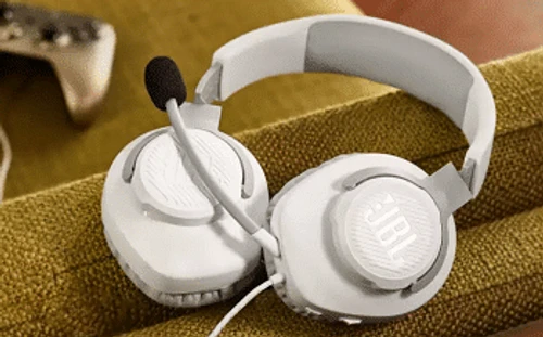 אוזניות גיימינג JBL QUANTUM 100 לבן 
