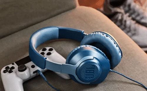 אוזניות גיימינג JBL QUANTUM 100 כחול 