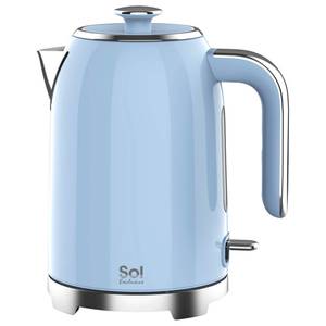 קומקום חשמלי מפואר 1.7 ליטר Sol SL-7005 תכלת 