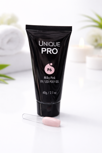 פוליג'ל יוניק פרו לבן 60 גרם  milky pink מס' P6