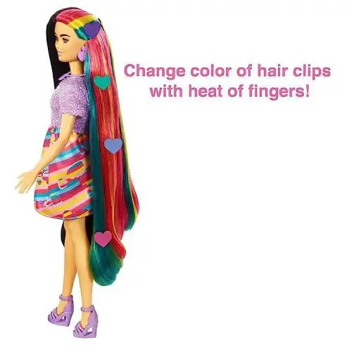ברבי עיצוב שיער פרחים ואביזרים HCM90 BARBIE