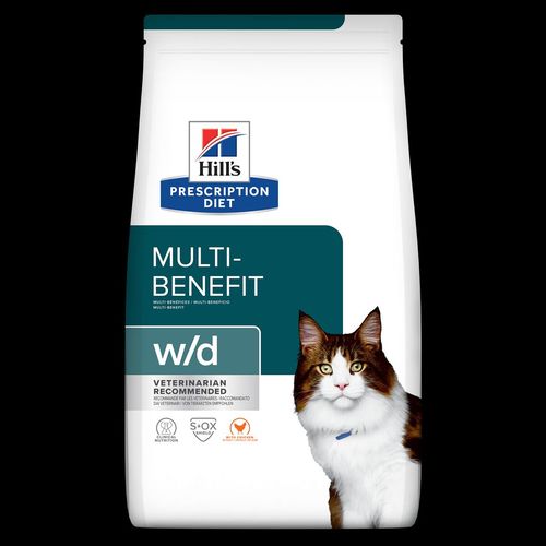 w/d | Hill's Prescription Diet מולטי בנפיט לחתול, 3 ק