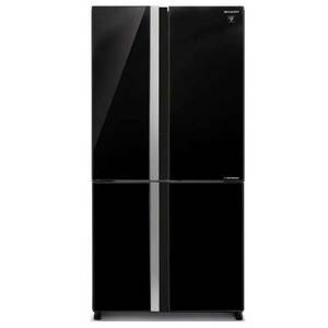 מקרר 4 דלתות 611 ליטר Sharp SJ-8841-BK זכוכית שחורה שארפ