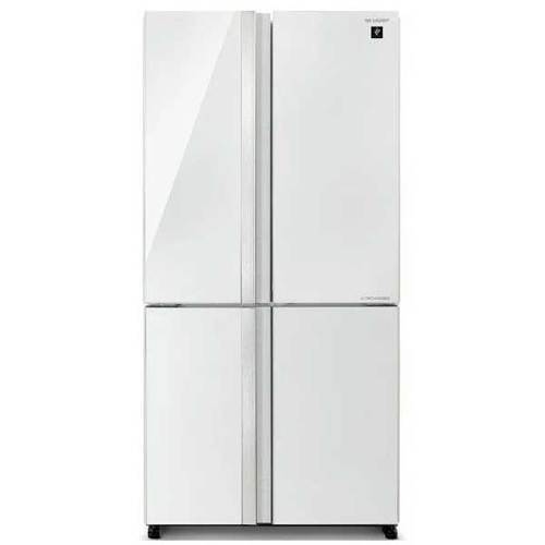 מקרר 4 דלתות 611 ליטר Sharp SJ-8942WH זכוכית לבנה שארפ