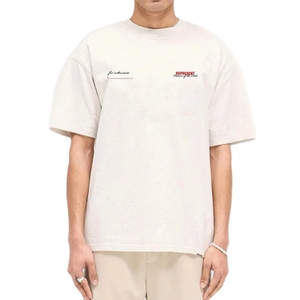 חולצה REPRESENT מידות S-XXL לגברים בגוון שמנת עם לוגו