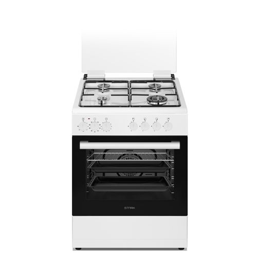 תנור משולב כיריים גז - 4 להבות Stark סטארק STK60FSW