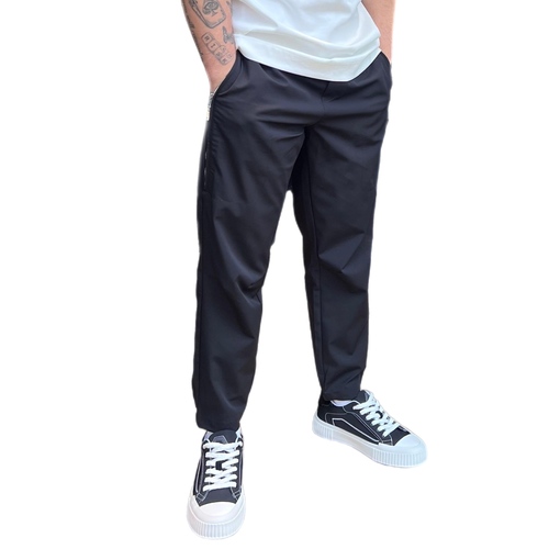 מכנס BALR מידות XS-XXL לגברים בגוון שחור עם רוכסן