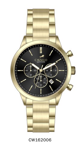 MARINO IPG/BLK - CHRONO -SAPPIRE METAL