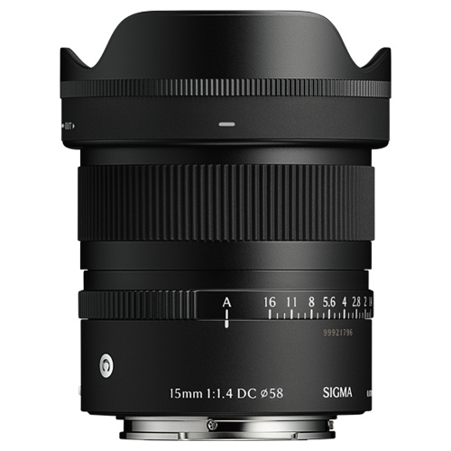 SIGMA 15mm F1.4 DC - C For Sony E שנתיים אחריות יבואן רשמי