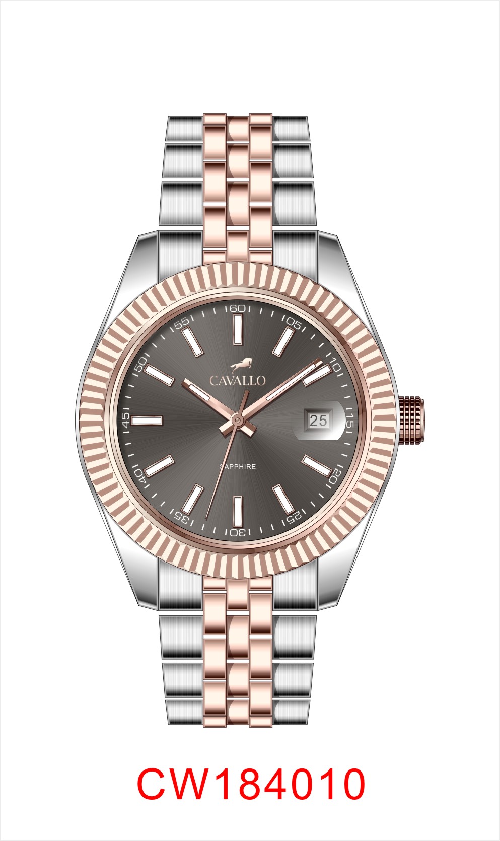 BAGGIO-SS / RG-METAL GRAY SAPPHIRE