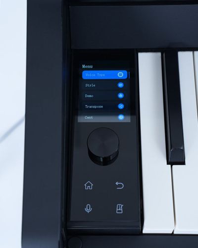 פסנתר דיגיטלי שחור עם מנוע Aethereal Acoustic ומקלדת VPASS-II כולל כסא [2 אריזות] - Hailun PIANOVA H202BK