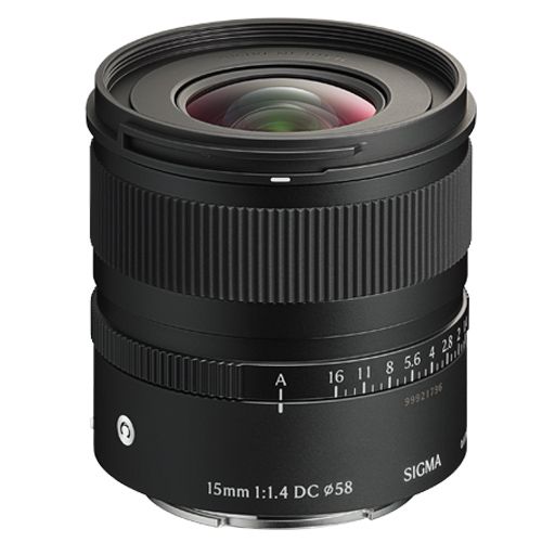 SIGMA 15mm F1.4 DC - C For FUJI X שנתיים אחריות יבואן רשמי