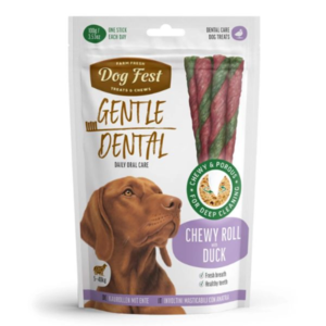 Dog Fest - חטיף דנטלי גליל לעיסה בטעם ברווז - 100 גרם