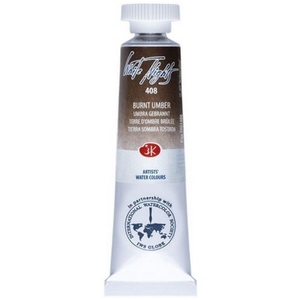 צבע מים שפורפרת 10 מל White Nights -Burnt Umber 408