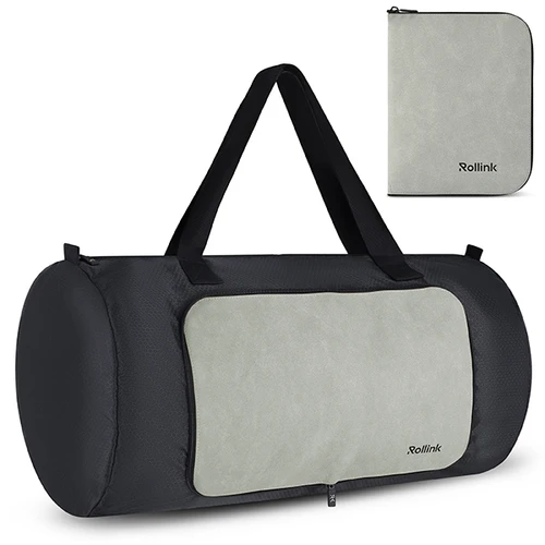 תיק מתקפל מתאים לעליה למטוס מבית המותג Rollink TriPack - שחור אפור