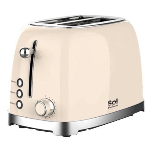 מצנם מפואר 2 פרוסות Sol SL-7202 קרם 