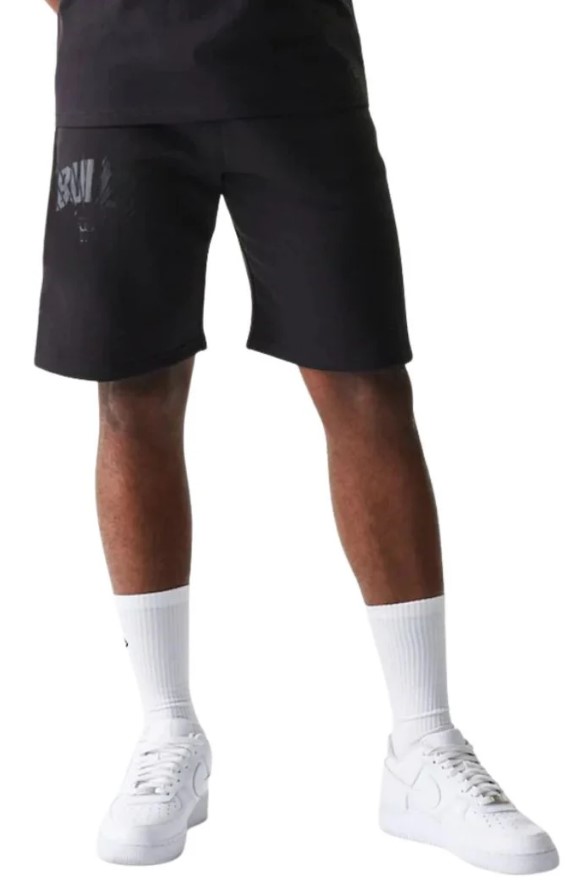 מכנסי ניו ארה New Era NBA Chicago Bulls Black Shorts | גברים