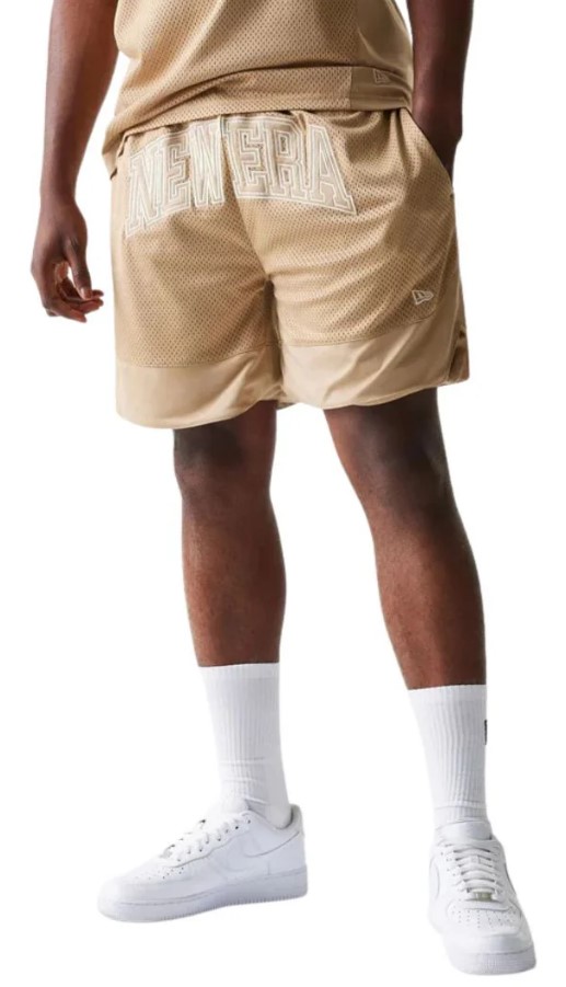 מכנסי ניו ארה New Era Mesh Graphic Oversized Shorts | גברים