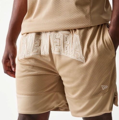 מכנסי ניו ארה New Era Mesh Graphic Oversized Shorts | גברים