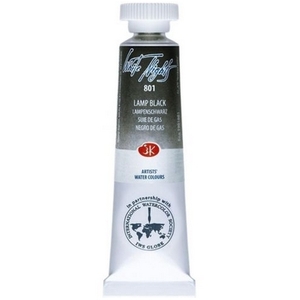 צבע מים שפורפרת 10 מל White Nights -Lamp black 801