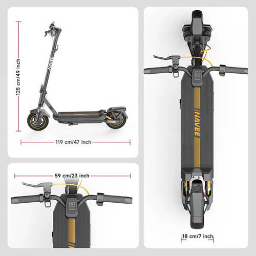קורקינט חשמלי Navee E-Scooter GT3+ מנעול שרשרת KRYPTONITE