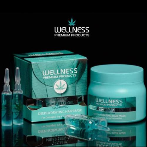 מסכה גולד לשיער צבוע\יבש ופגום WELLNESS וולנס 500 מ