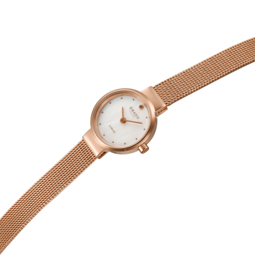 Obaku V313LXVWMV לנשים משובץ יהלום גודל קטן ועדין 