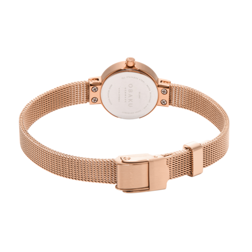 Obaku V313LXVWMV לנשים משובץ יהלום גודל קטן ועדין 