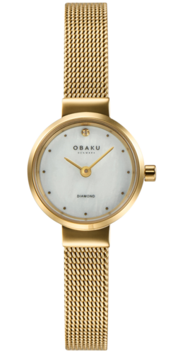 Obaku V313LXGWMG לנשים משובץ יהלום גודל קטן ועדין 