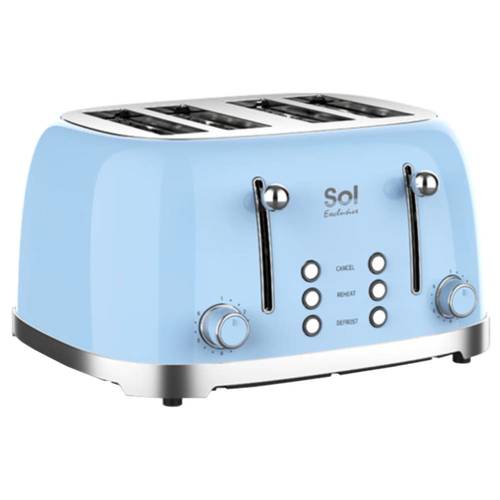 מצנם מפואר 4 פרוסות Sol SL-7407 תכלת