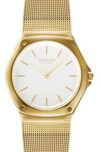 Obaku V316LXGWMG נשים דק עם זכוכית ספיר