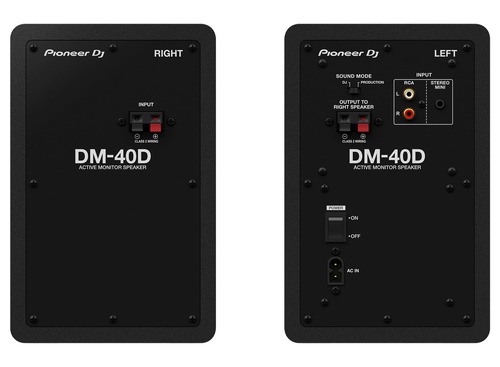 זוג מוניטורים בצבע שחור PIONEER DM-40D Active 2-way 4