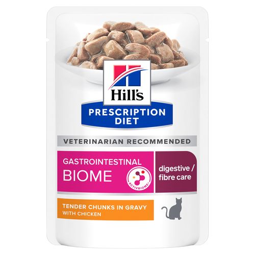 פאוצ' מזון GI BIOME | Hill's Prescription Diet לחתול בוגר, 85 גר'