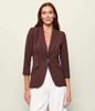 Jacket in double layer stretch crêpe fabric with logo details