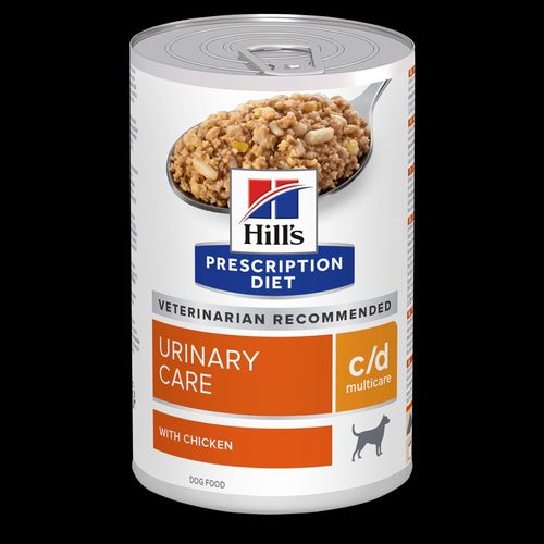 שימורי c/d | Hill's Prescription Diet מולטיקייר לכלב, 370 גר' (עם עוף)