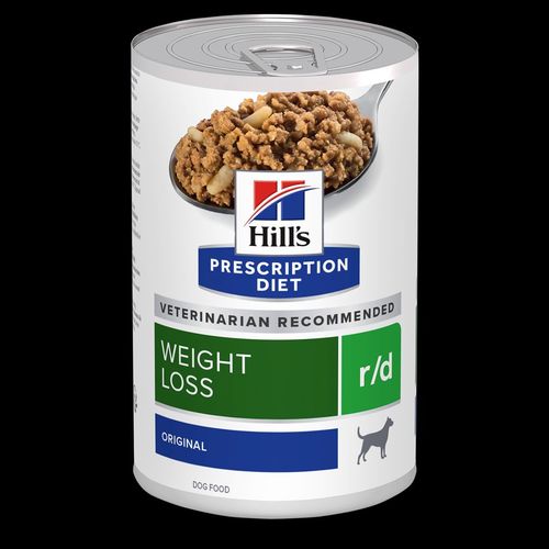 שימורי r/d | Hill's Prescription Diet הפחתת משקל לכלב, 350 גר'