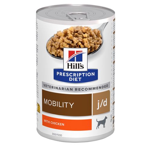 שימורי j/d | Hill's Prescription Diet מוביליטי לכלב, 370 גר' (עם עוף)