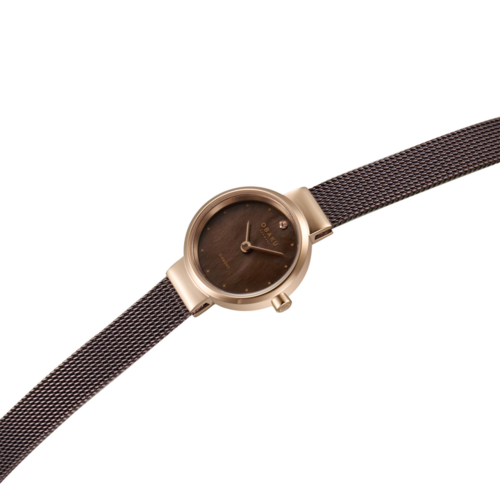Obaku V313LXVNMN לנשים משובץ יהלום גודל קטן ועדין 