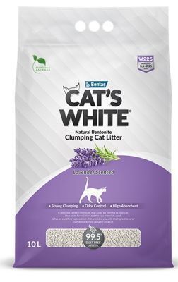 חול קטס וויט לבנדר לחתולים 10L  CAT'S WHITE