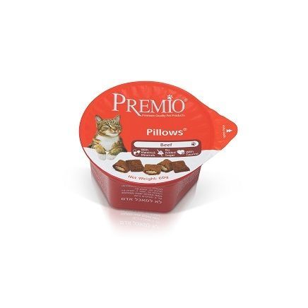 פרמיו כריות עם בקר לחתולים 60 גרם Premio