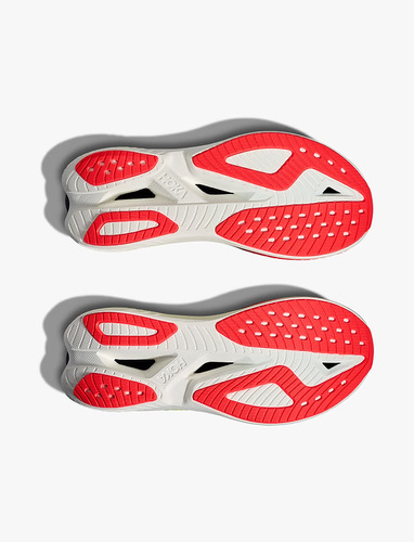 נעלי ריצה Hoka Mach X 3 Wide בצבע נאון לאימונים מהירים