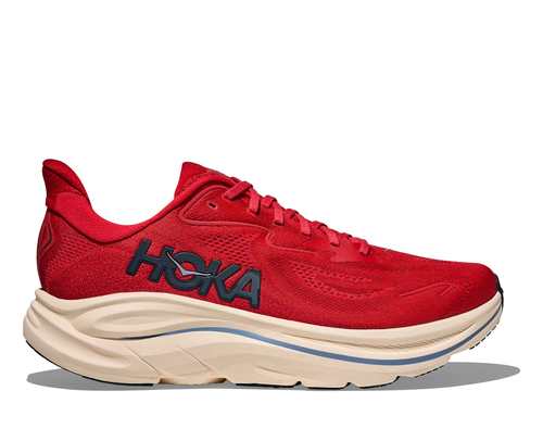 נעלי ריצה גברים HOKA Clifton 10 Wide ורמילון נייבי